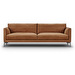 Mission-sohva, Ranch-nahka 18 ruskea, L 240 cm